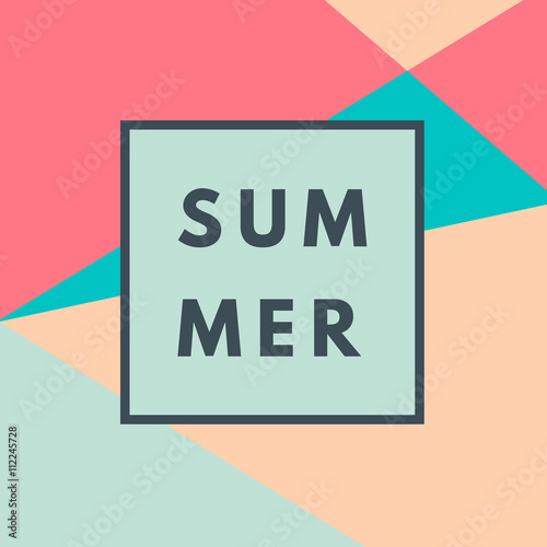 Summer hipster boho background