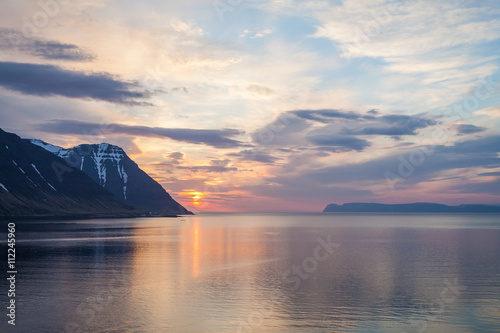 abends am Fjord photo