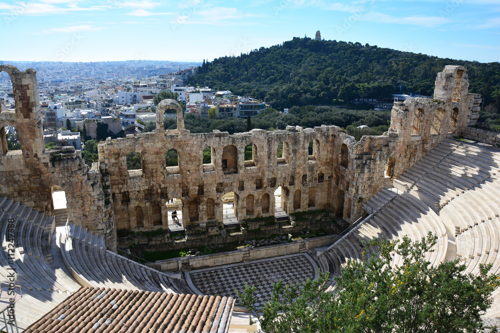 Odeon of Herodes Atticus amphitheater, Athens, Greece