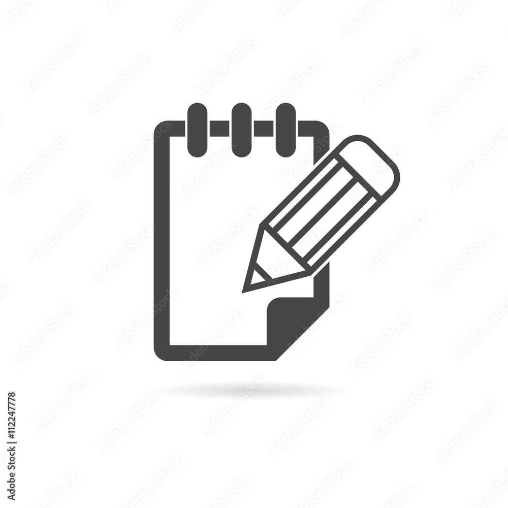 Notepad vector icon