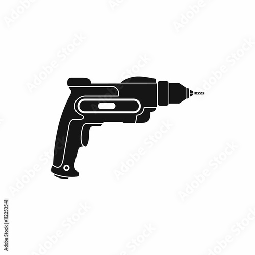 Hand drill icon, simple style