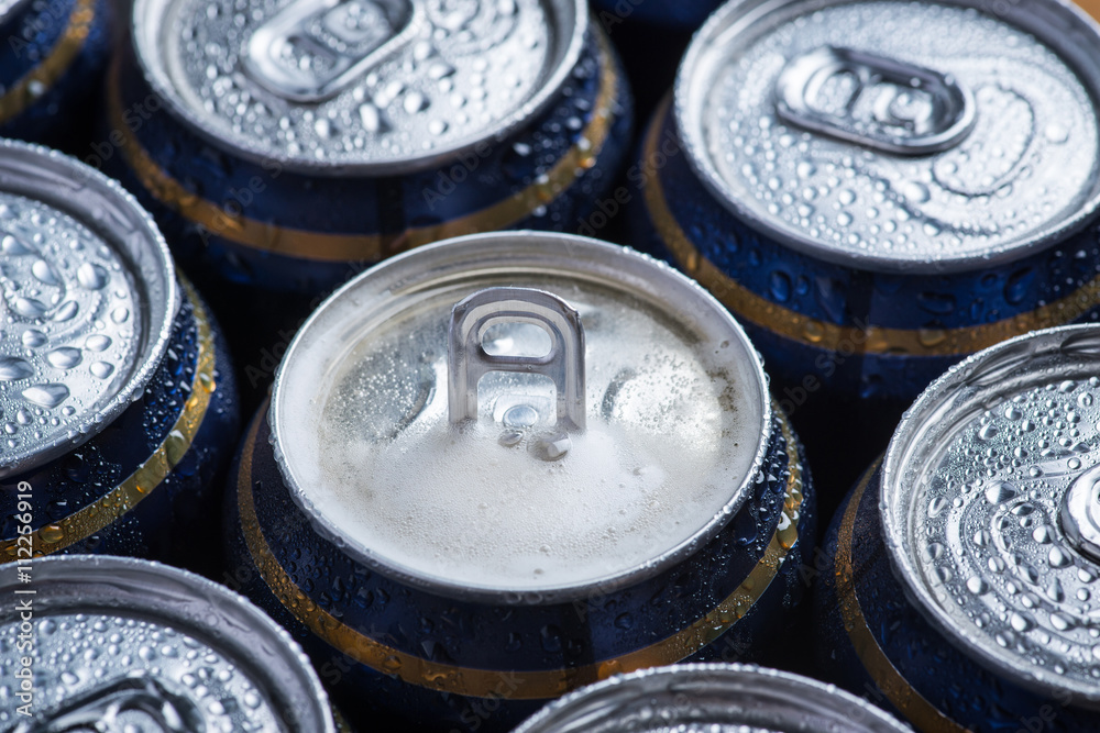 Silver color fresh and cold beer can tops Silver color fresh and cold beer can tops