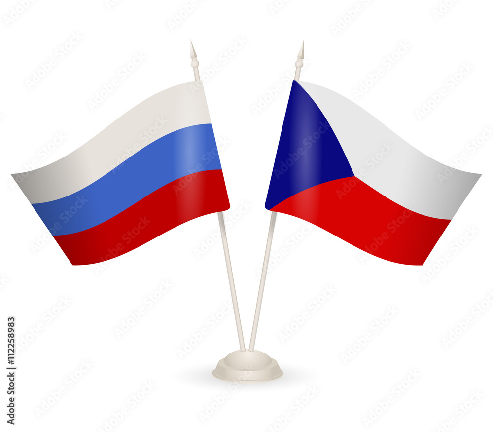 Table stand with flags Table stand with flags