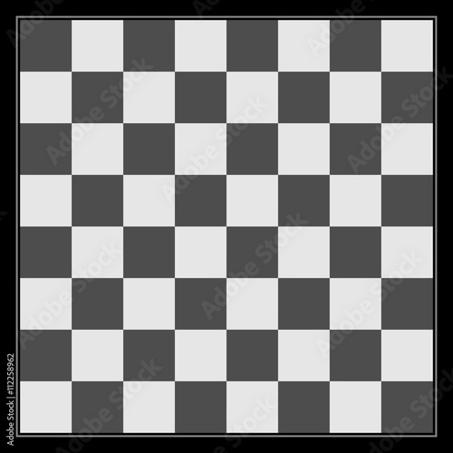 Black and white chess Board
