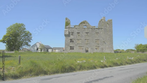 Ancient old ruined Leamaneh Castle, Kilfenora, County Clare, Ireland photo