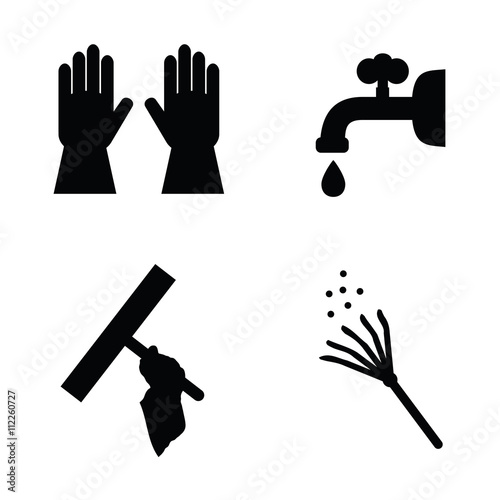 clean icon set illustration