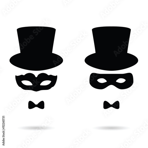 face man with mask illustration