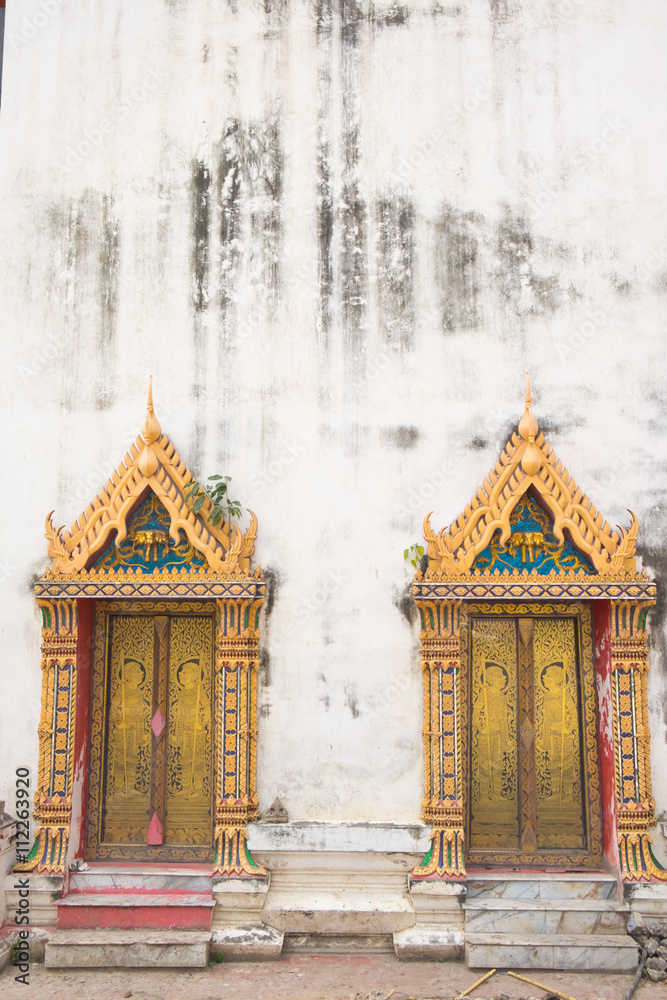 Thailand temple gate entrance : Wat King Kaew ,Samutparkarn Tha Thailand temple gate entrance : Wat King Kaew ,Samutparkarn Tha