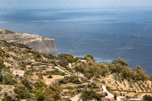 Rocky cliff, Malta photo