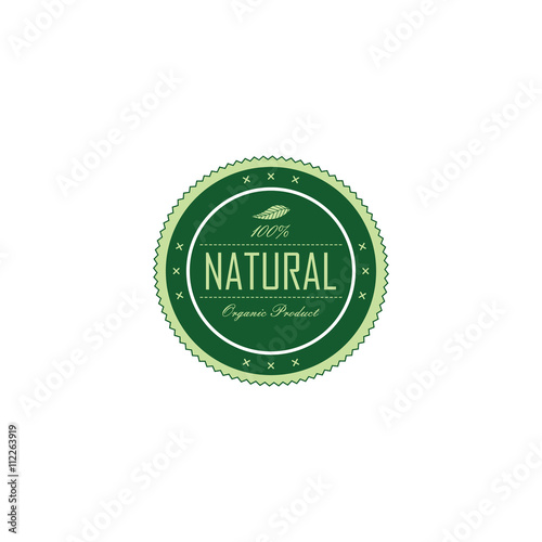 fresh eco friendly green theme label