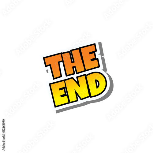 cartoon comic text the end