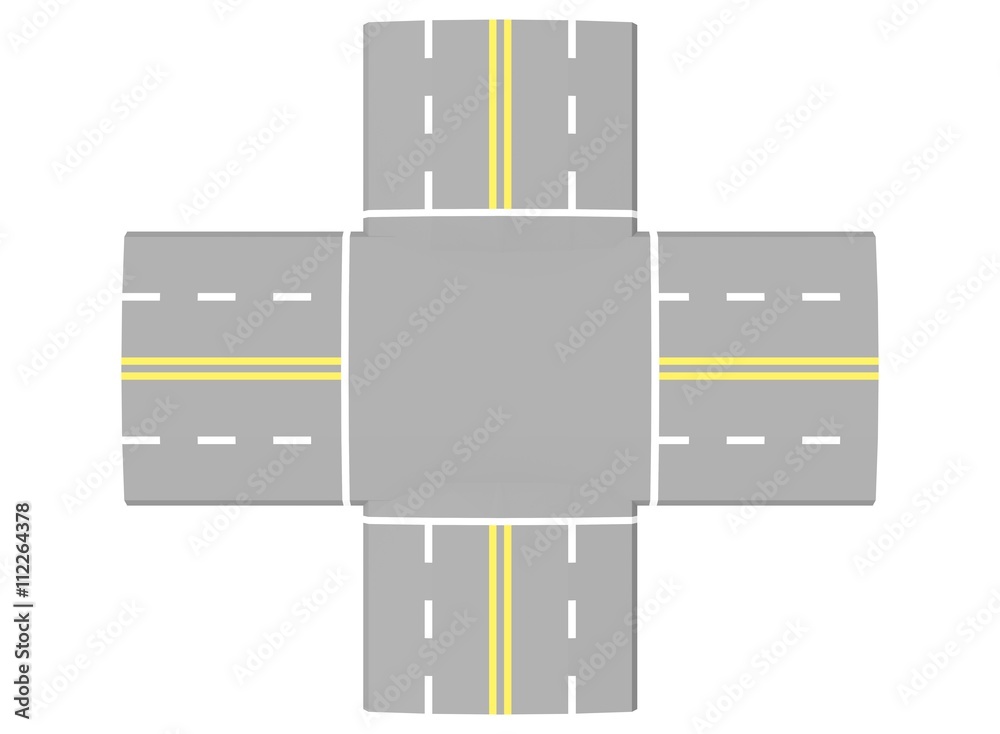 3d illustration of simple road intersection. low poly triangles and polygons style. icon for game web. texture color. white background isolated. simple to use. traffic cars 3d illustration of simple road intersection. low poly triangles and polygons style. icon for game web. texture color. white background isolated. simple to use. traffic cars