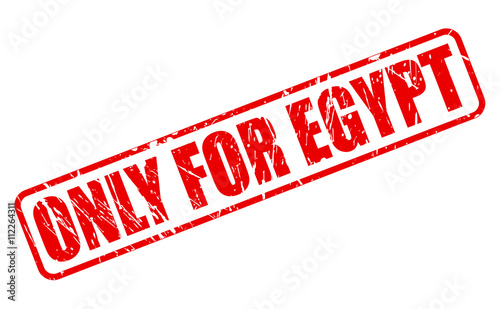 ONLY FOR EGYPT red stamp text