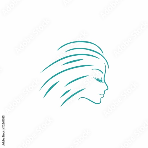 hair salon & barbershop logo icon Vector