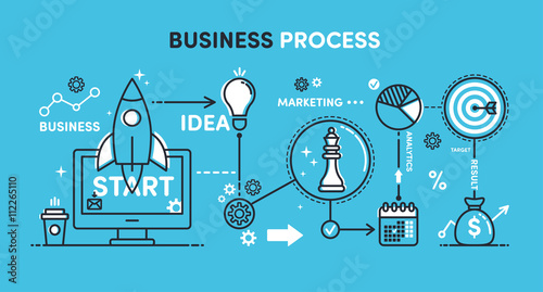 Illustration Business process