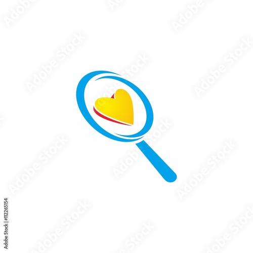 Search vector logo icon