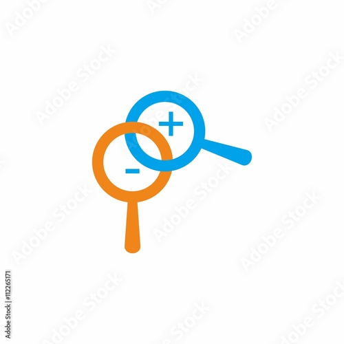 Search vector logo icon