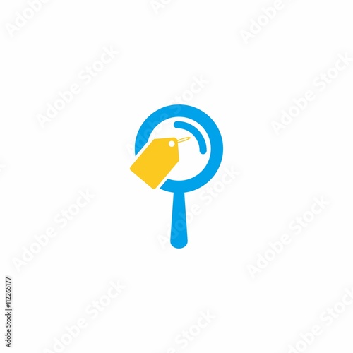 Search vector logo icon