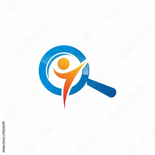Search vector logo icon
