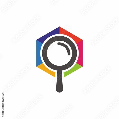 Search vector logo icon