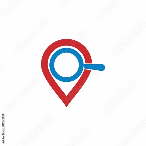Search vector logo icon