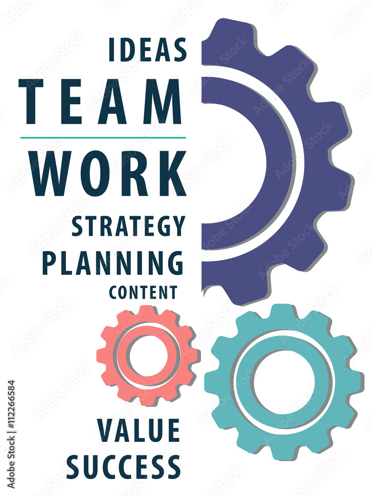Teamwork Strategy Planning Content Value Concept