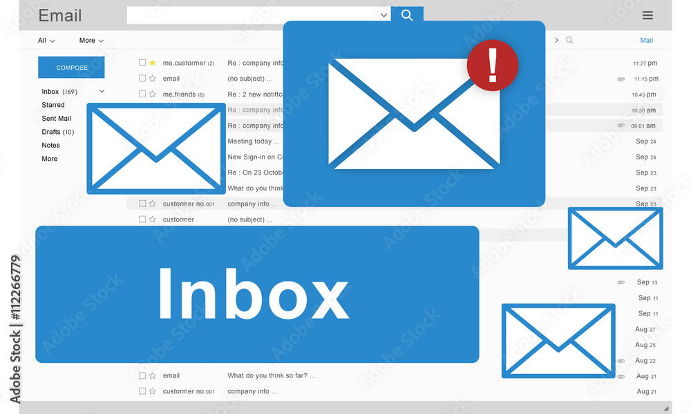 Email Inbox Electronic Communication Graphics Concept Email Inbox Electronic Communication Graphics Concept