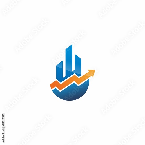 Sales Chart Marketing Logo