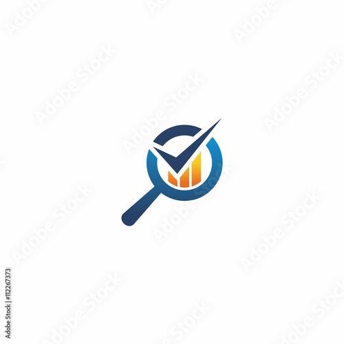 Search check Marketing Logo