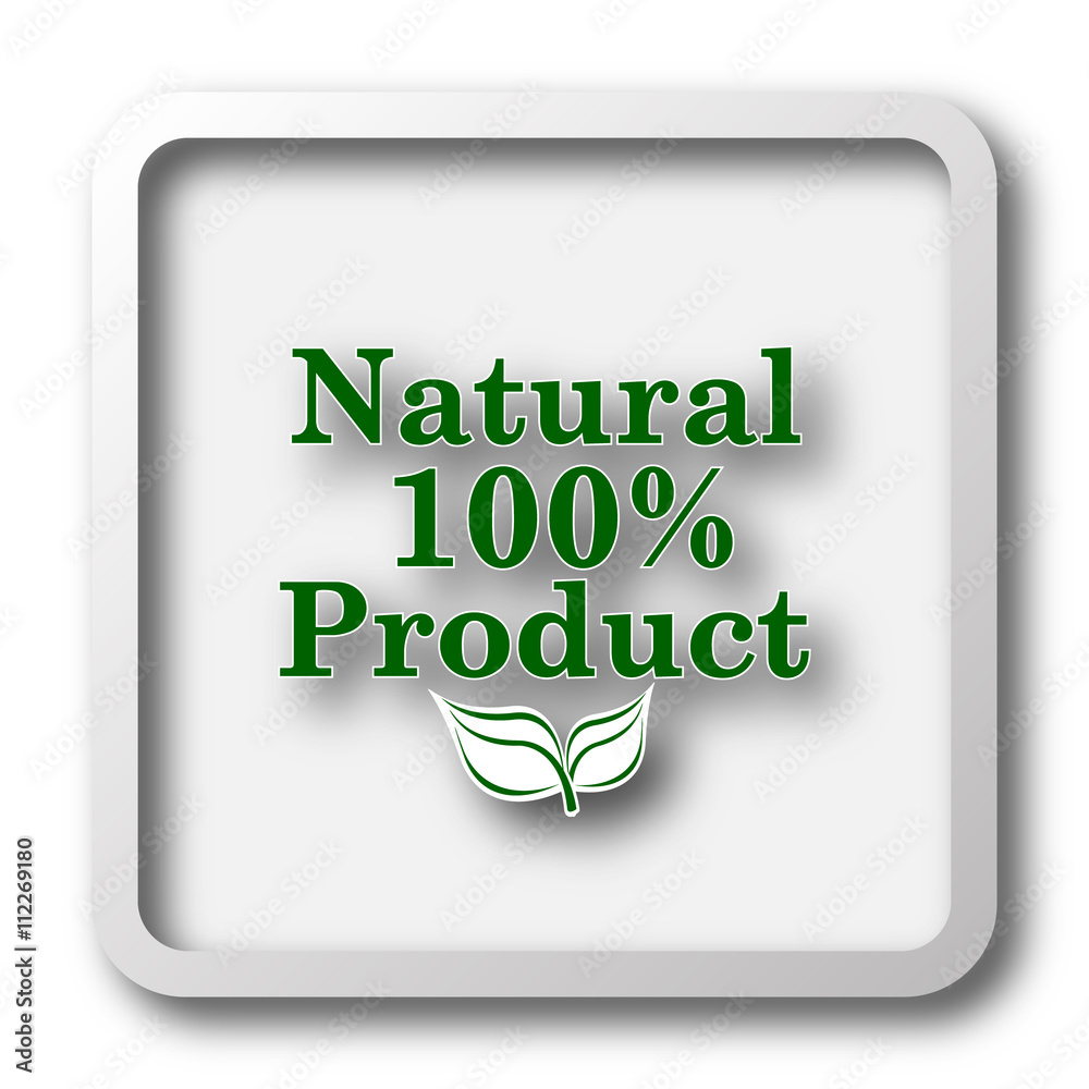 100 percent natural product icon