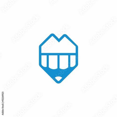 mountain logo icon vector