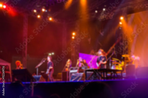 Blurred of singer in concert © jat306