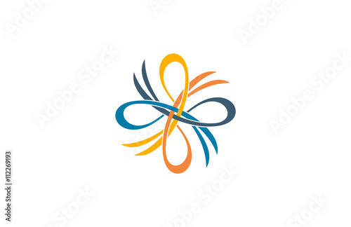line swirl circle logo