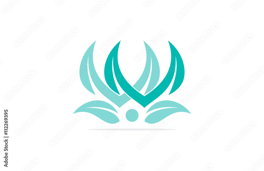 Naklejka premium spa human logo