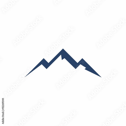 mountain logo icon vector