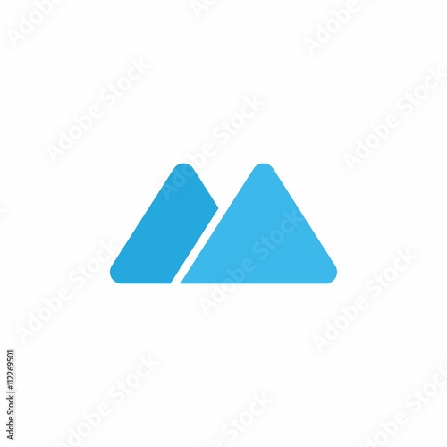 mountain logo icon vector
