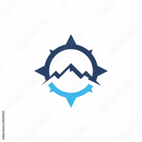 mountain logo icon vector