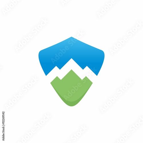 mountain logo icon vector