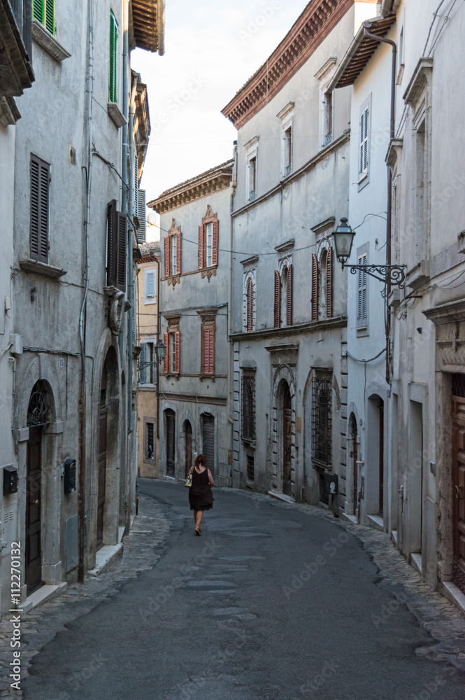 Amelia, a beautiful medieval town in province of Terni, Umbria, central Italy.