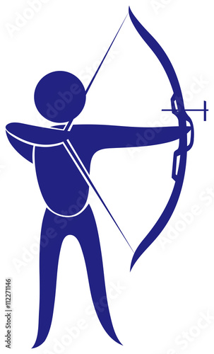 Sport icon for archery