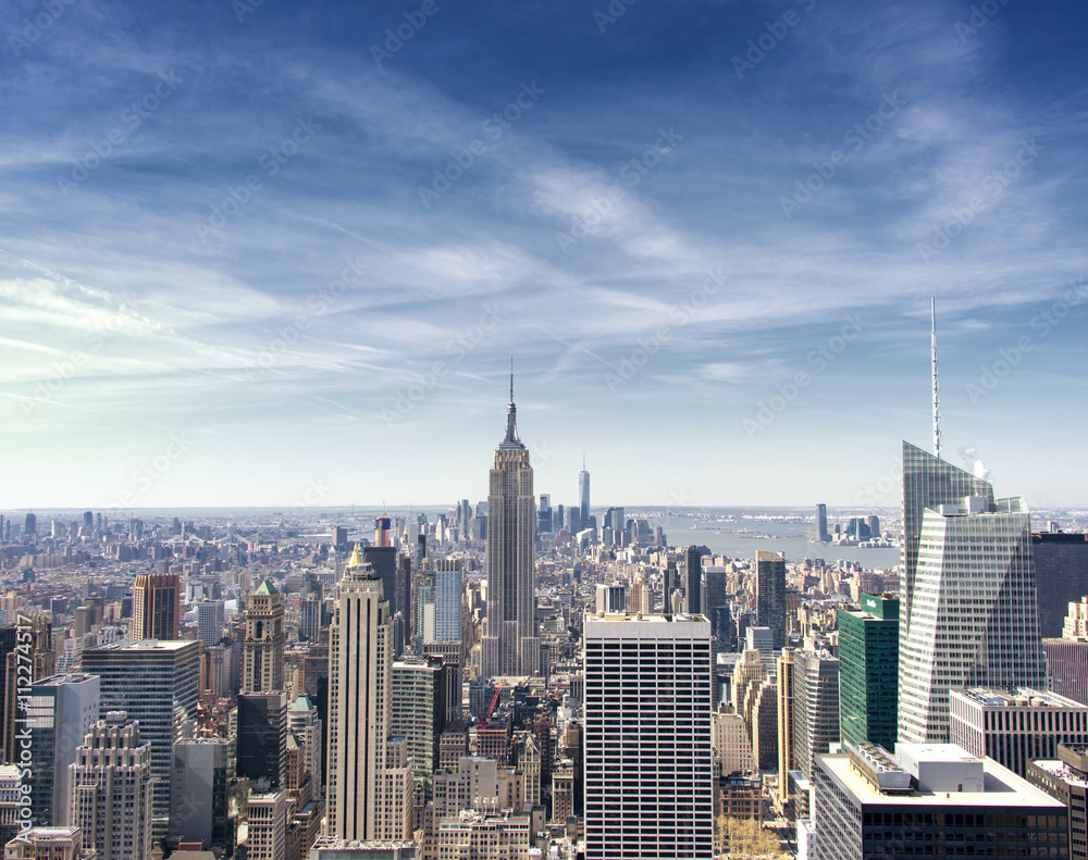 New York city, fantastic view over manhattan.