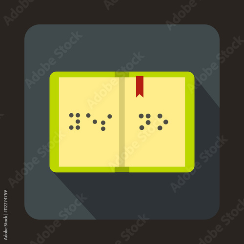 Braille icon, flat style