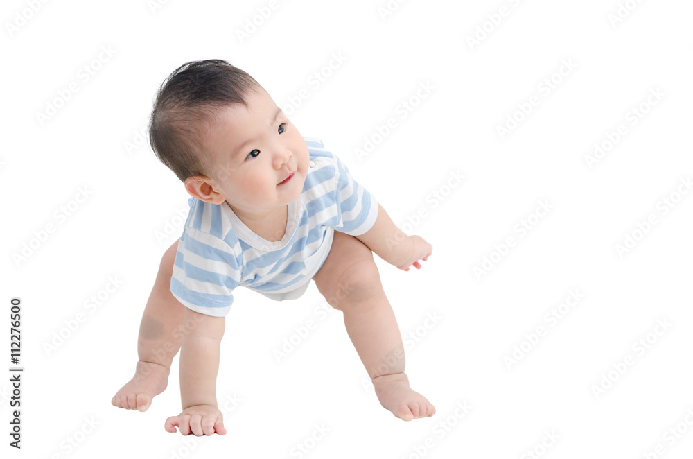 Little asian girl isolated over white background Little asian girl isolated over white background