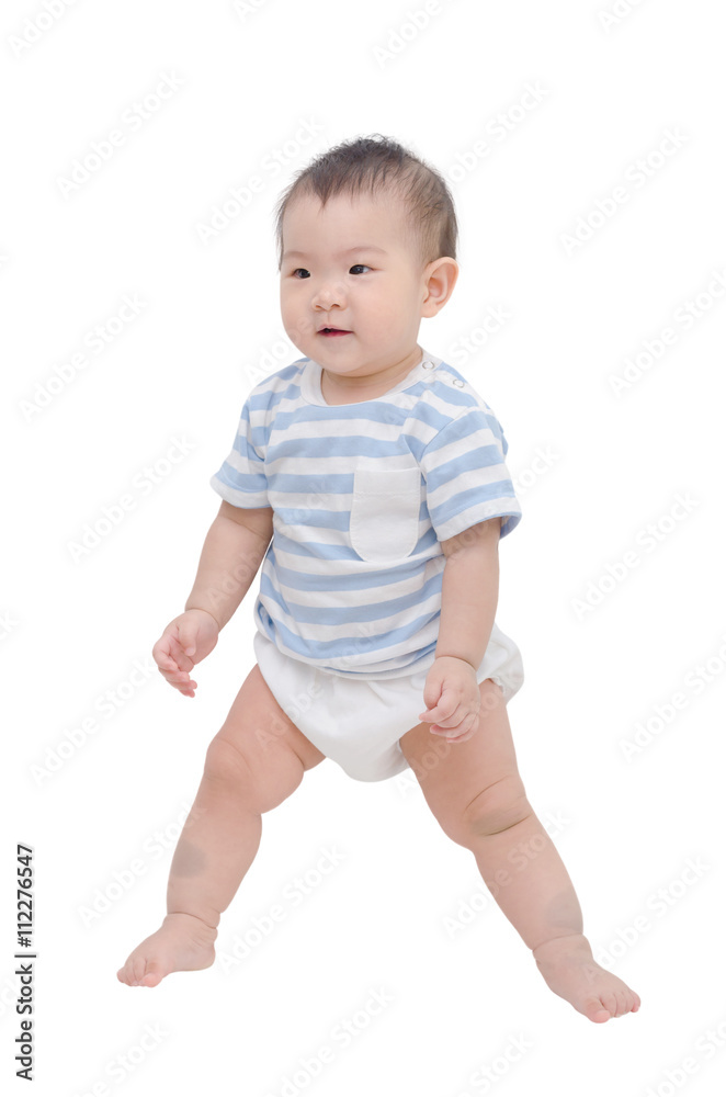 Little asian girl isolated over white background Little asian girl isolated over white background