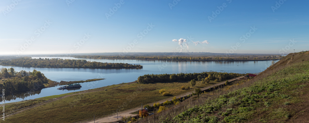 river Kama and the surrounding area river Kama and the surrounding area
