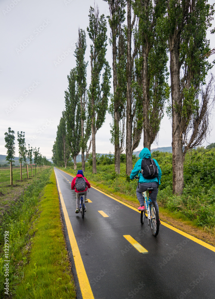 Obraz premium Ride in the cycleway