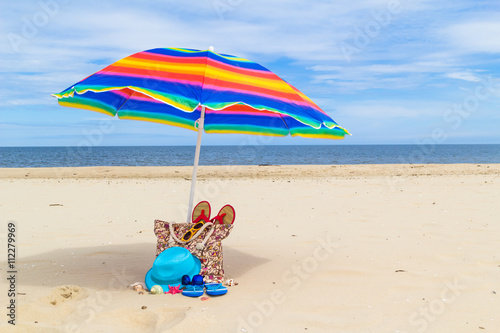 Sunshade bag sunbathers beach