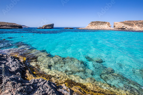 Blue lagoon à Malte, Comino