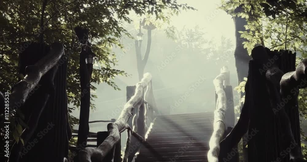 stairs_forest_fog