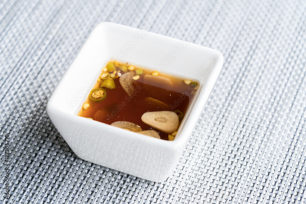 Chili and fish sauce , thai food
Chili and fish sauce , thai food